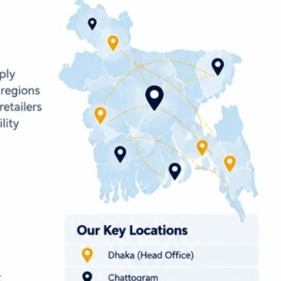 Bangladesh distribution map